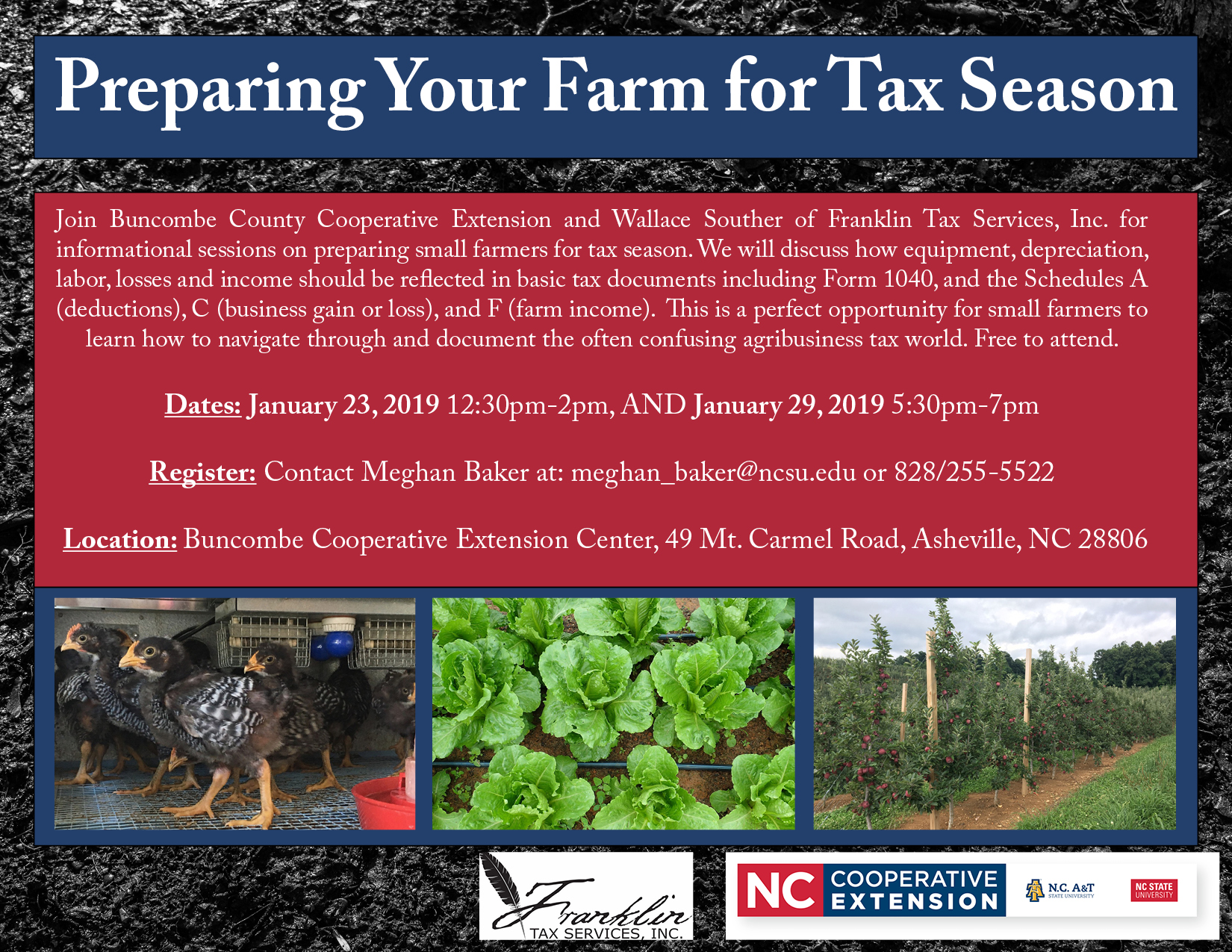 Tax workshop flyer