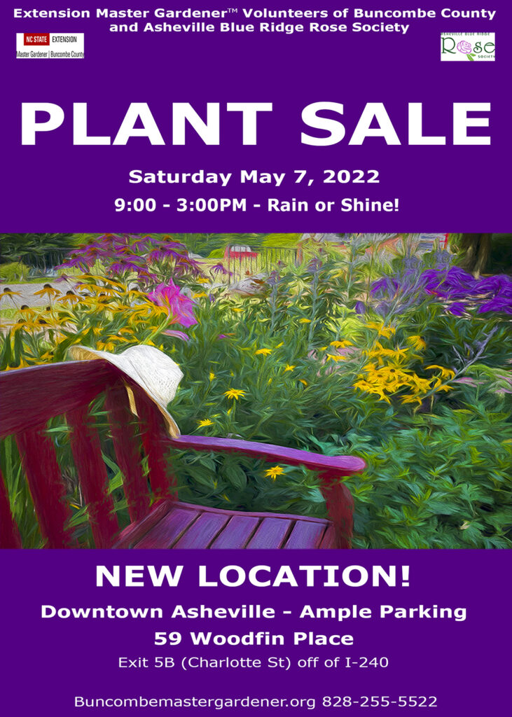 Plant Sale, Saturday May 7, 2022. 9:00 a.m. – 3:00 p.m. – Rain or Shine!