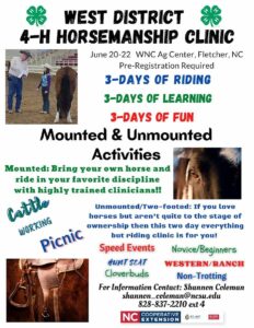 WD 4-H Horse Clinic Information