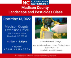 Cover photo for Madison County Landscape and Pesticides Class