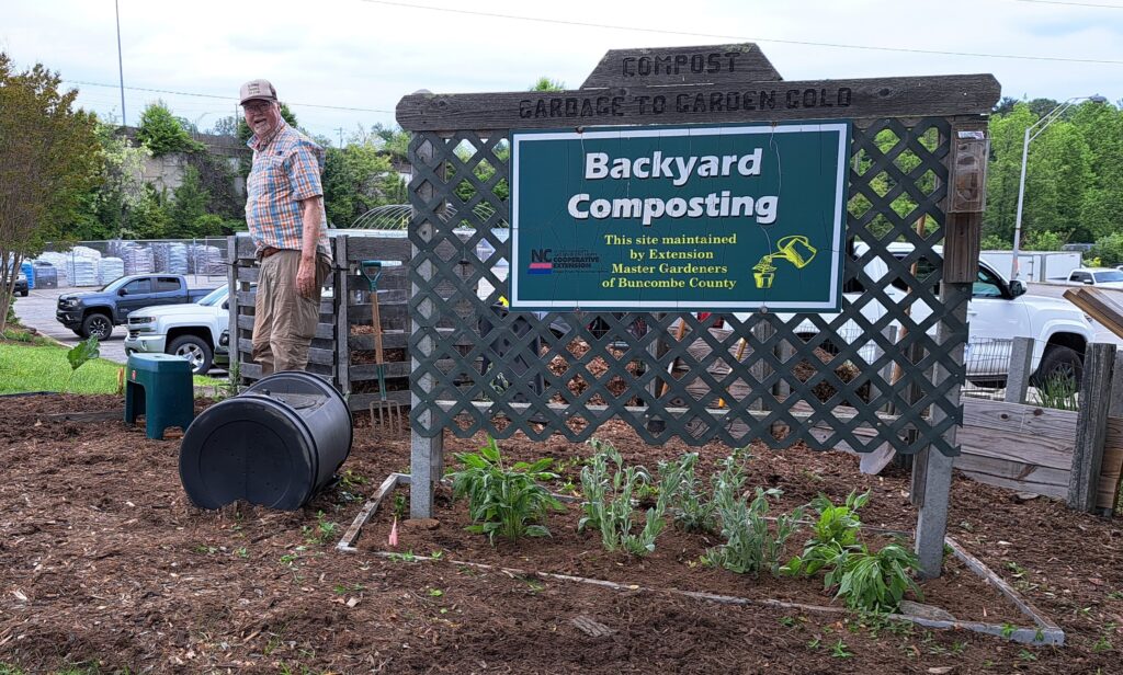 Backyard Composting Site.