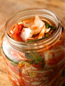 kimchi in jar