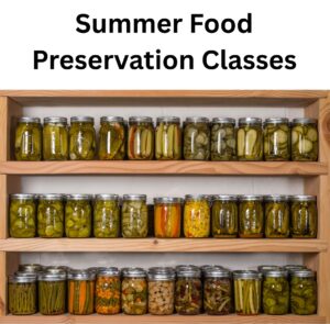 picture of various jars of canned foods in cabinet