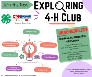 Cover photo for New Exploring 4-H Club