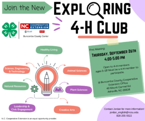 Cover photo for New Exploring 4-H Club